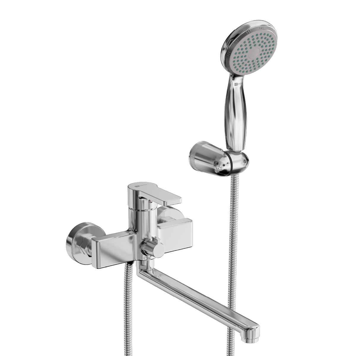 Смеситель для ванны и душа Lemark Aura LM0651CH с душевым гарнитуром