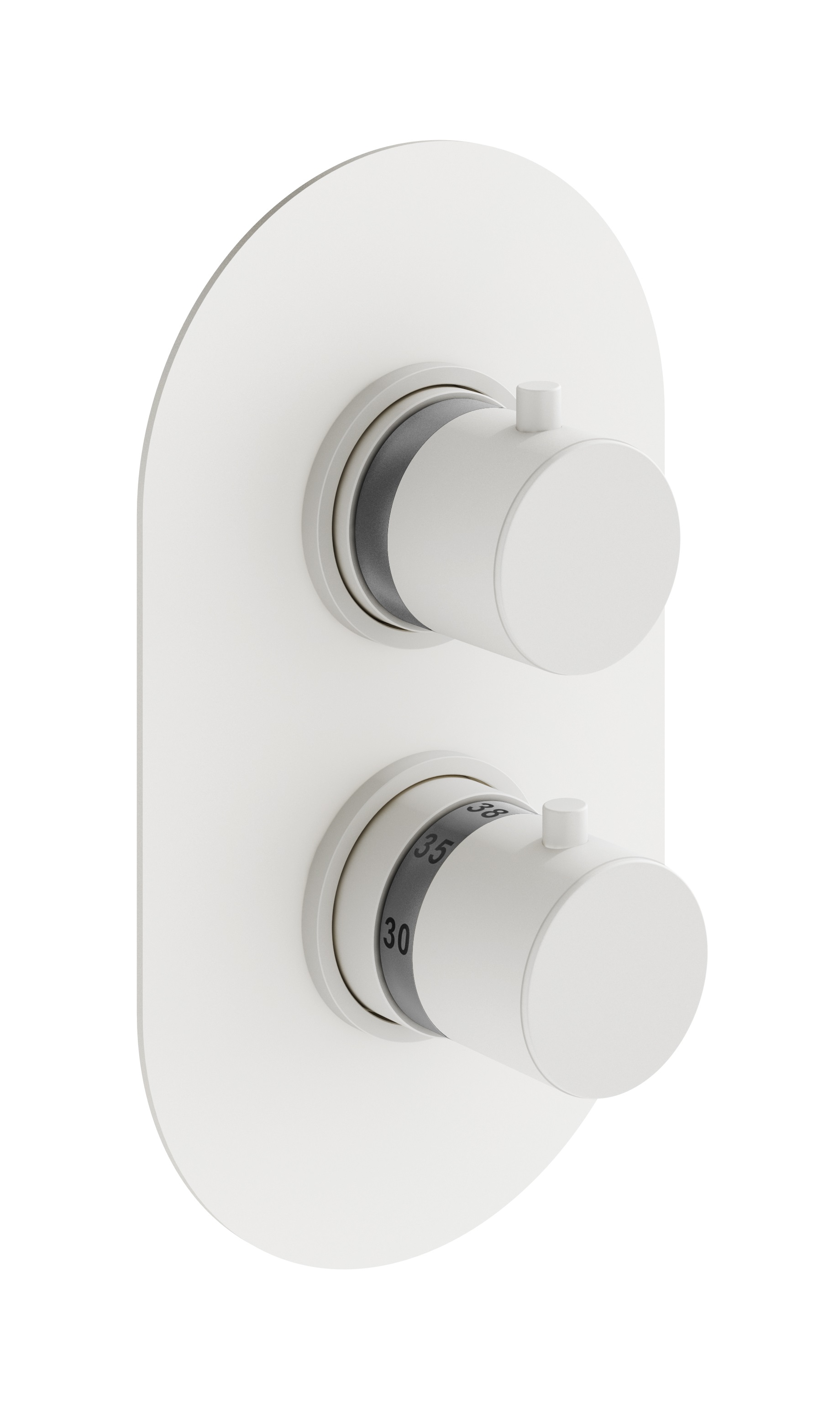 Термостатический смеситель для душа Plumberia Selection Ixo XOT5050BO белый матовый