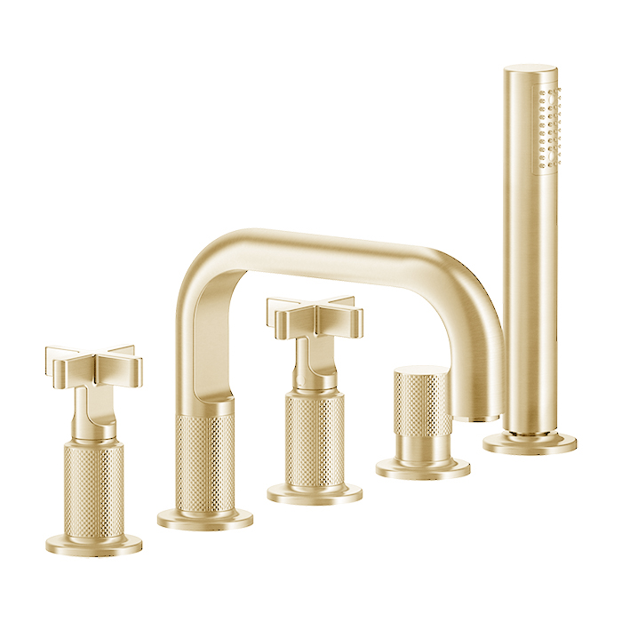 Смеситель для ванны Gessi Inciso 58140#246 золото