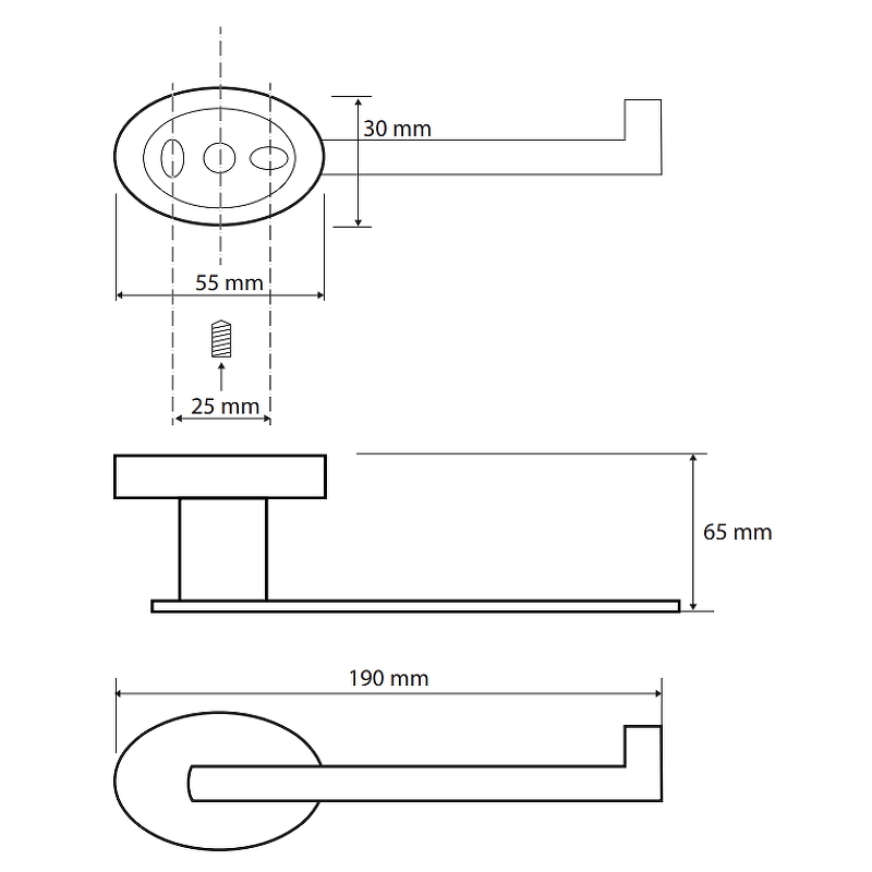 Чертеж Держатель бумаги Bemeta Oval 118412021