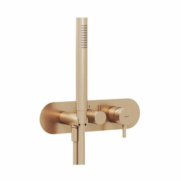 Смеситель для душа Ravak Espirit X070356 с лейкой розовое золото матовое