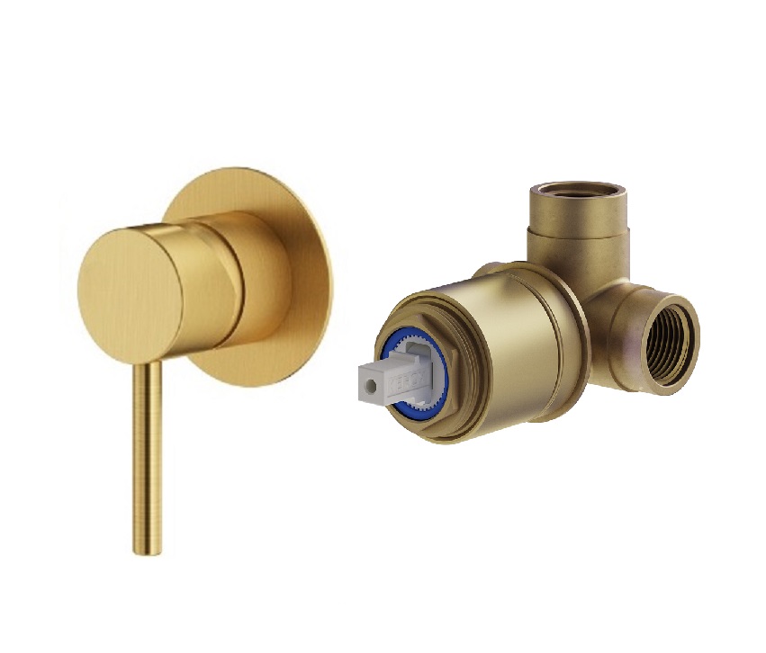 Смеситель для душа Plumberia Selection Ixo KITXO1135OB золото брашированное