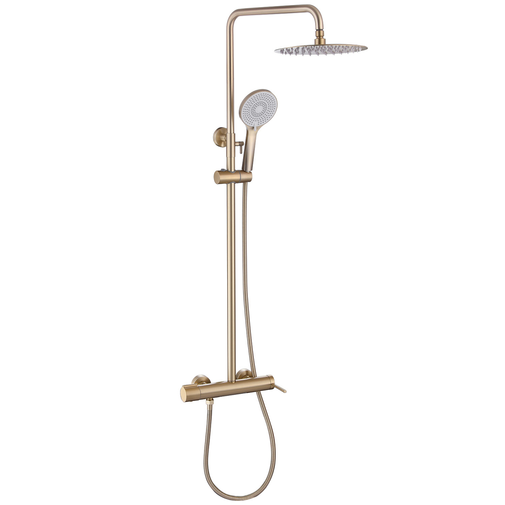 Душевая стойка Abber Emotion AF8816GL золото матовое