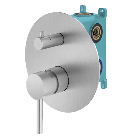 Смеситель для душа Plumberia Selection Ixo KIT1901CS хром брашированный