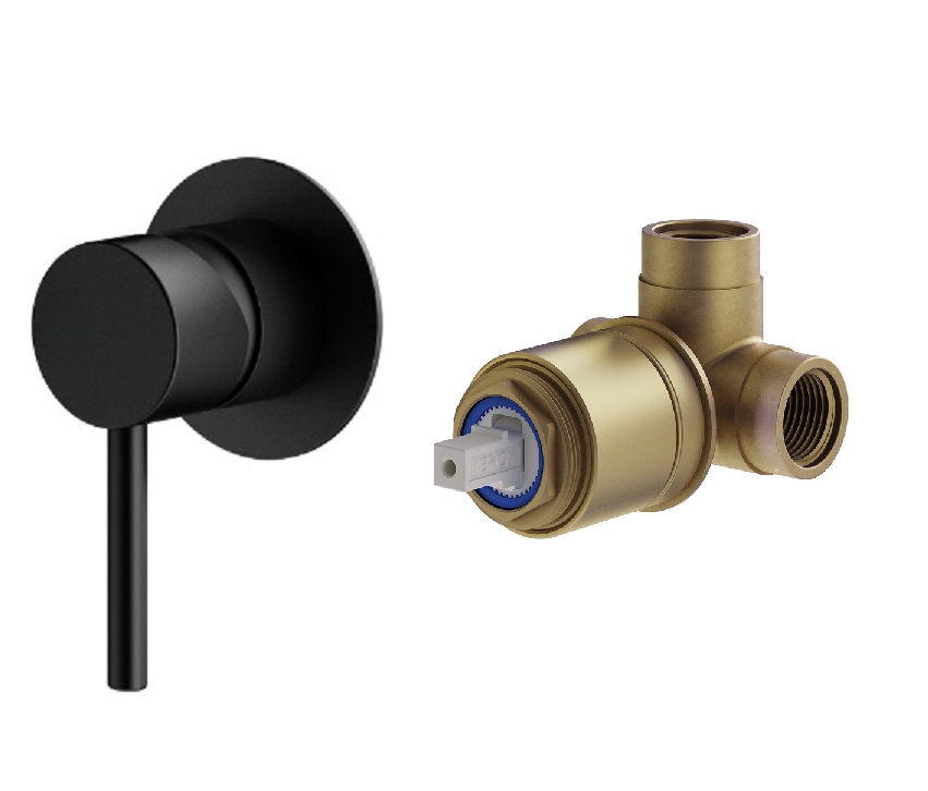 Смеситель для душа Plumberia Selection Ixo KITXO1135NO черный матовый