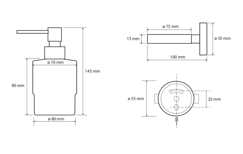 Чертеж Дозатор Bemeta Sablo 160109102