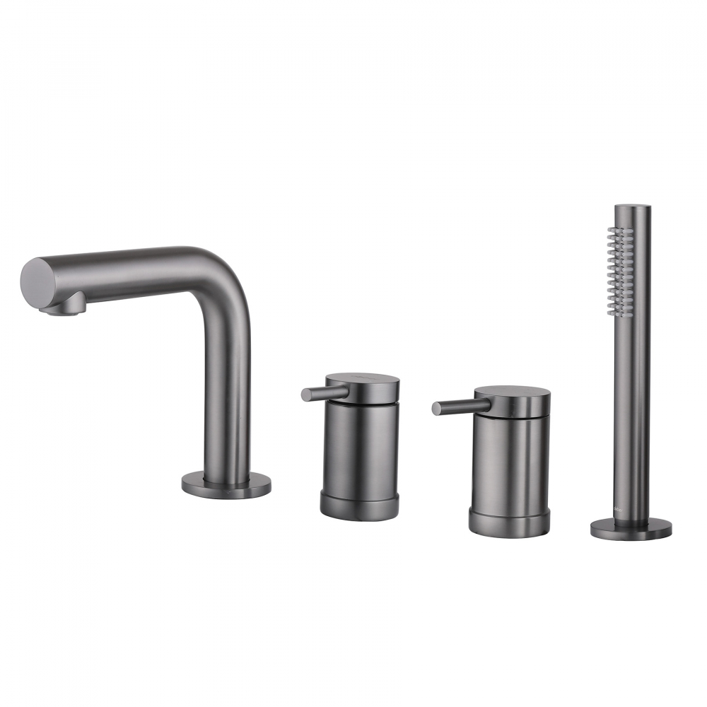 Смеситель на борт ванны Abber Emotion AF8813NG никель