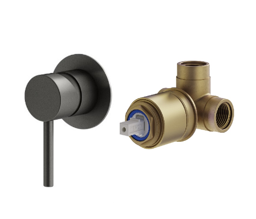 Смеситель для душа Plumberia Selection Ixo KITXO1135GR графит матовый