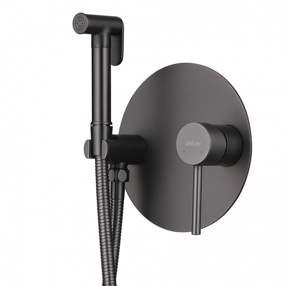 Гигиенический душ Abber Emotion AF8826NG со смесителем никель