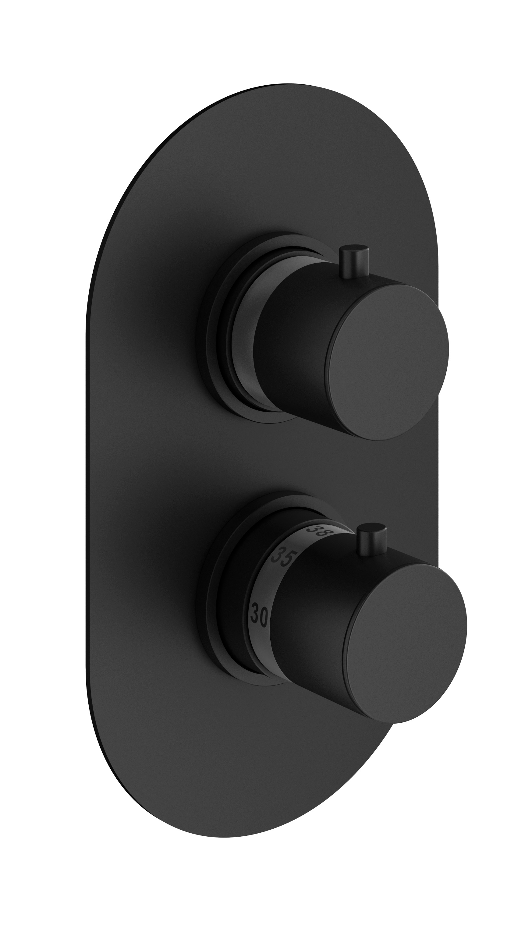 Термостатический смеситель для душа Plumberia Selection Ixo XOT5050NO черный матовый