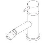 Смеситель для биде Ritmonio 0120L INX нержавеющая сталь