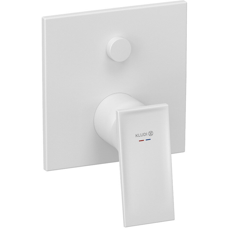 Смеситель для ванны и душа Kludi Decus 547595375 белый матовый