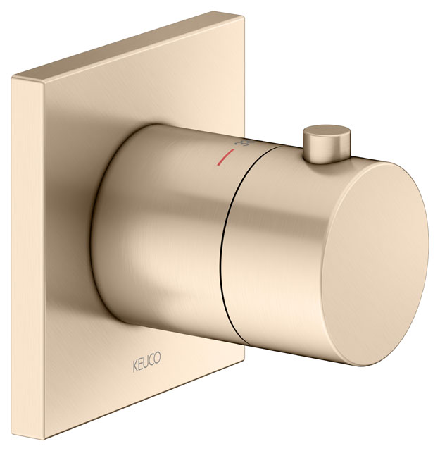 Термостатический смеситель для душа Keuco IXMO 59553030002 бронза шлифованная