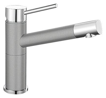 Смеситель для кухни Blanco ALTA Compact 515316 хром/алюметаллик - купить за  51200 р. в Москве в интернет-магазине «Перфекто»