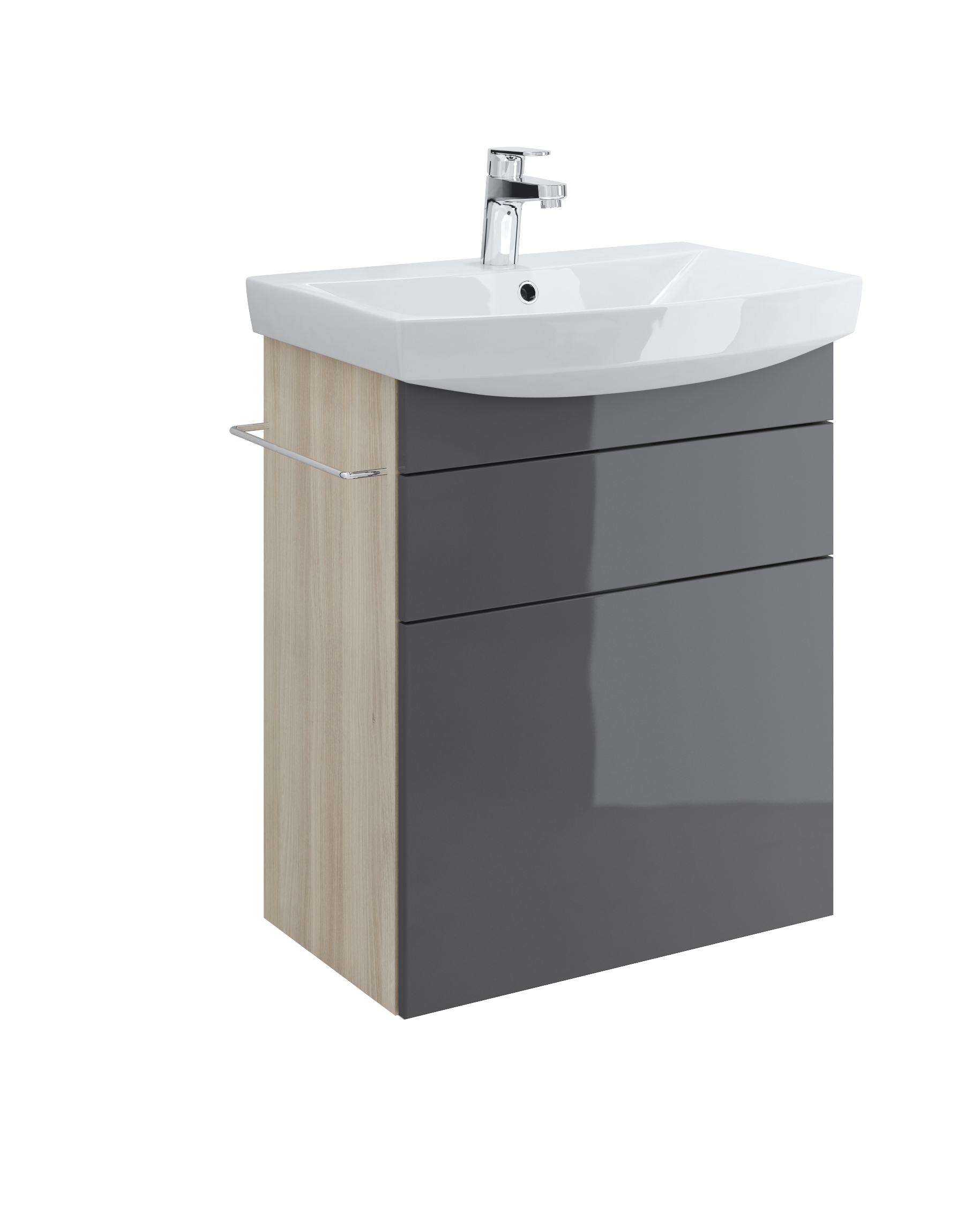 

Тумба под раковину Cersanit, Smart B-SU-SMA-CA60/Gr