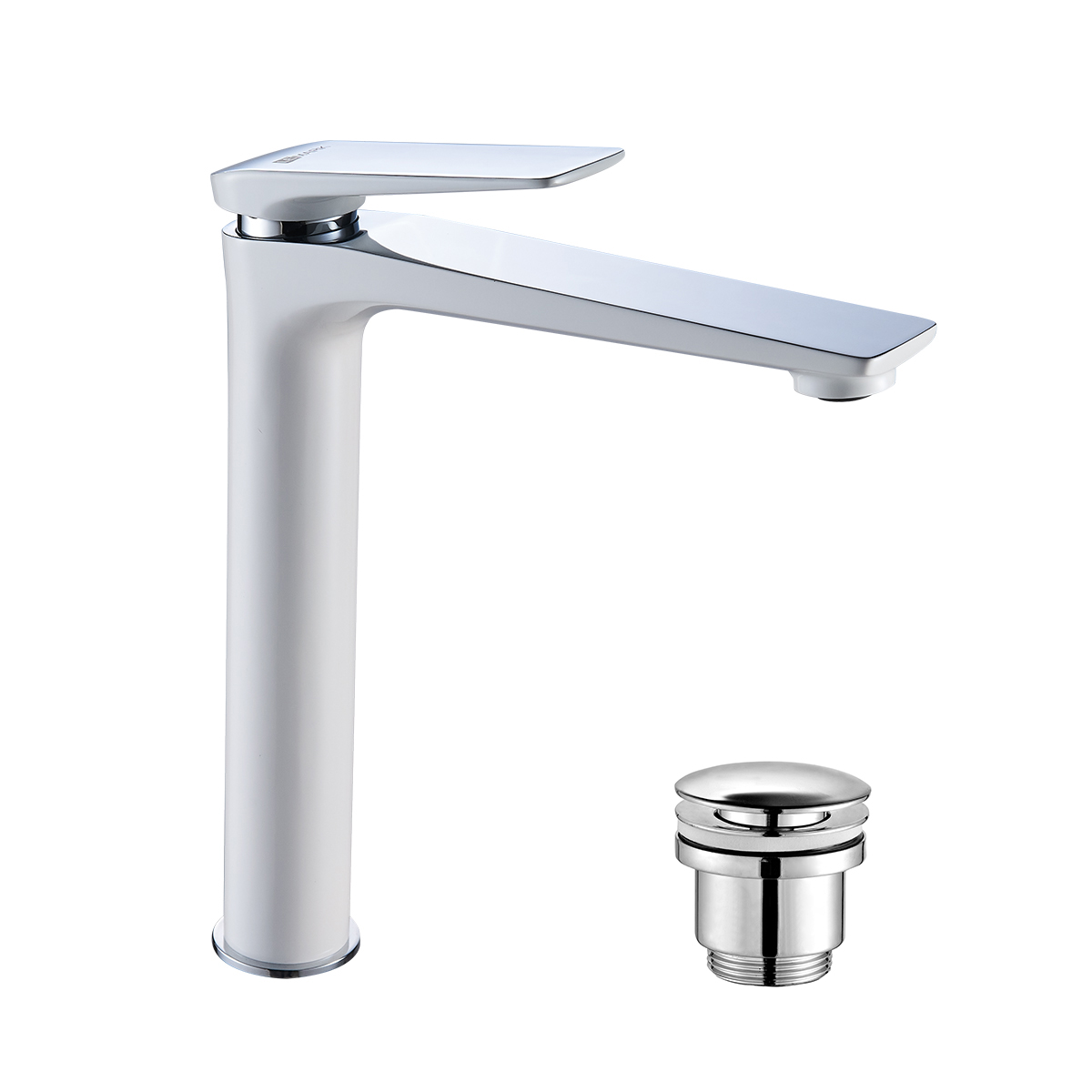 Смеситель для раковины Lemark Allegro LM5909CW хром/белый