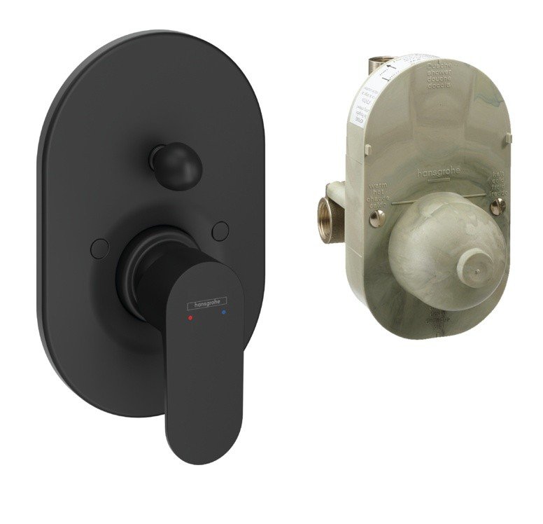 Смеситель для душа hansgrohe Rebris S 72448670 черный матовый