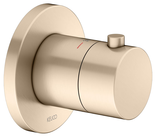 Термостатический смеситель для душа Keuco IXMO 59553030001 бронза шлифованная