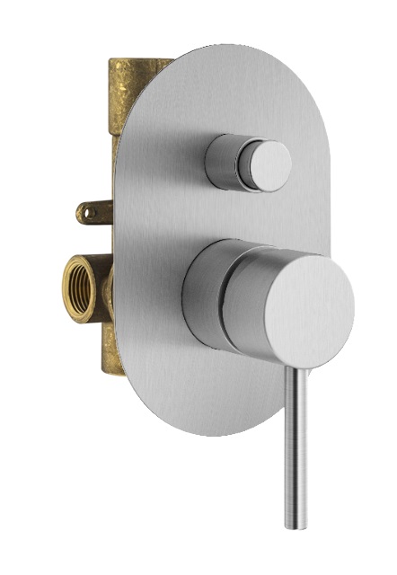 Смеситель для душа Plumberia Selection Ixo KIT1001CS хром брашированный