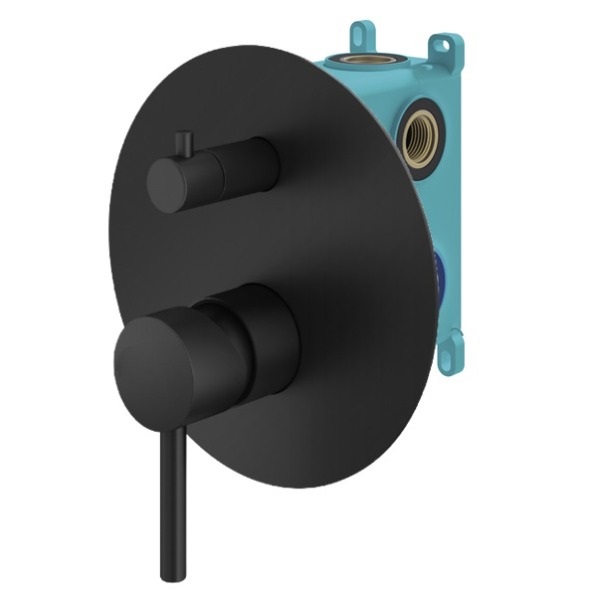 Смеситель для душа Plumberia Selection Ixo KIT1901NO черный матовый