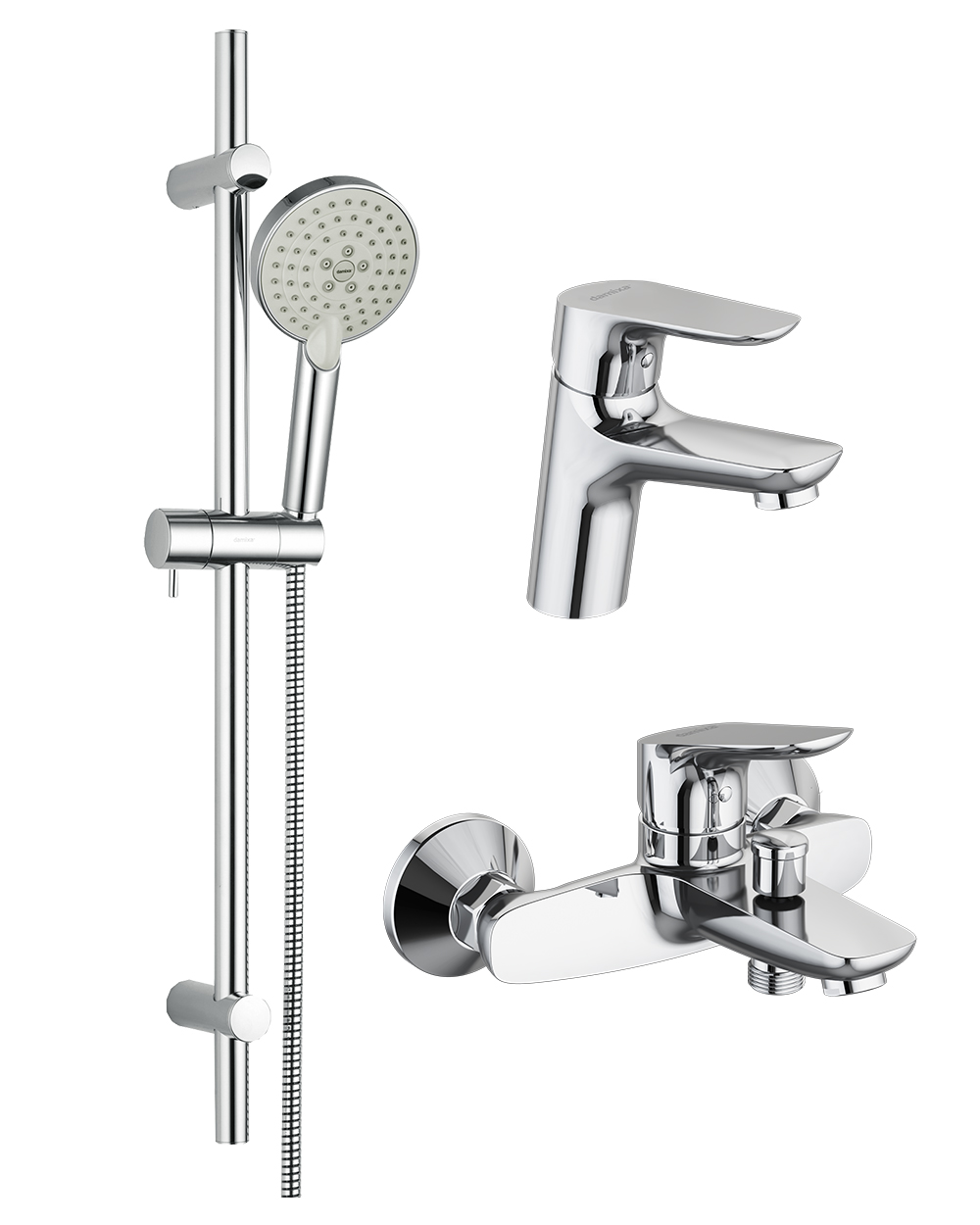 Комплект смесителей Damixa RedBlu Origin Bit 409007700 хром