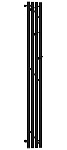Полотенцесушитель электрический Сунержа Кантата 3.0 150x15.9 31-5846-1516 чёрный