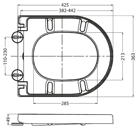 Сиденье BelBagno GARCIA BB123SC