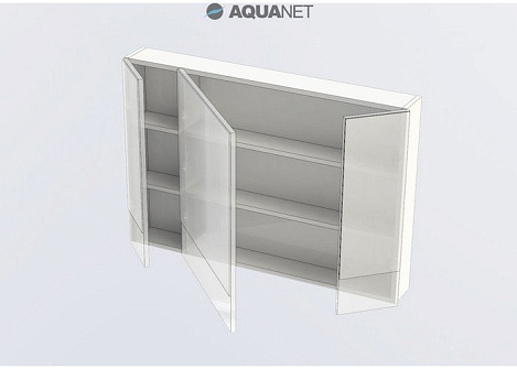 Шкаф-зеркало Aquanet Верона 100 (175383) белый камерино