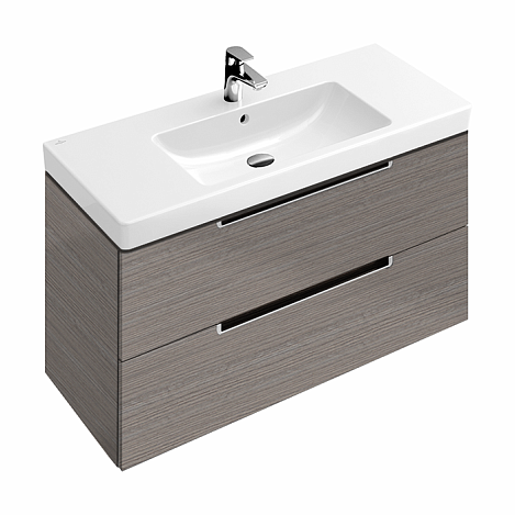 Тумба с раковиной Villeroy&Boch Subway 2.0 A69000FQ+7175A001 белая