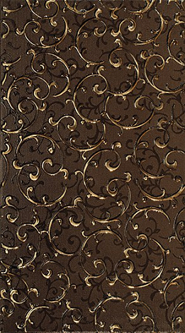 Декор для стены LB-CERAMICS Анастасия 25x45 1645-0094, коричневый