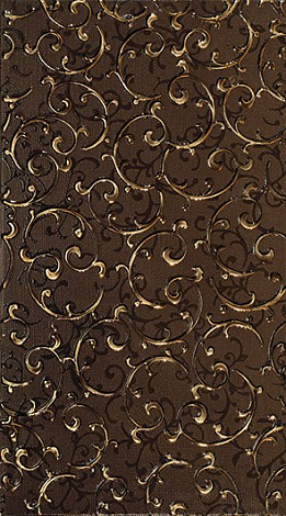 Декор для стены LB-CERAMICS Анастасия 25x45 1645-0094, коричневый
