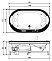Акриловая ванна Jacuzzi Opalia 190x110 9F43-498A