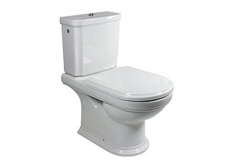 Напольный унитаз Villeroy&Boch Hommage 666210R1 + бачок + сиденье белое/латунь
