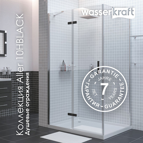 Душевой уголок WasserKRAFT Aller 10H07RBLACK