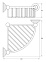 Полочка-решетка угловая 23 cm 3SC STILMAR STI 108