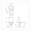Унитаз напольный Cersanit NATURE NEW CLEAN ON 011 S-KO-NTR011-3/5-COn-DL-w, сиденье микролифт