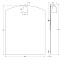 Зеркало со светильником 28 W 60х75 cm ELLUX Laguna LAG-A1 0113