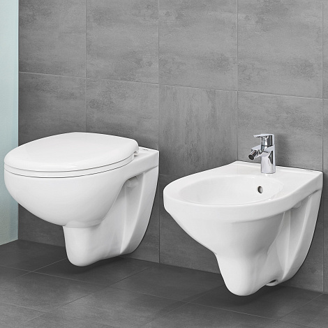 Подвесной унитаз Grohe Bau Ceramic 39351000 с сиденьем с микролифтом