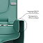 Подвесной унитаз Berges Ego XL Rimless 082141 с крышкой-сиденьем, матовый темно-зеленый