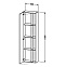 Шкаф-пенал Duravit Durastyle (DS1248L5353) DS 1248 L 53 53 темный каштан
