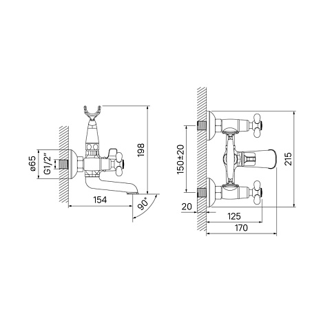 Смеситель для ванны IDDIS Jeals JEASB02i02