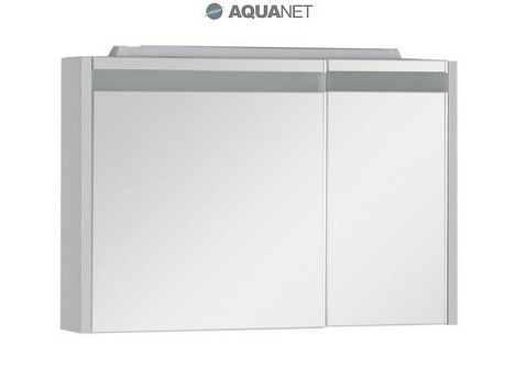 Шкаф-зеркало Aquanet Лайн 90 (165582) левостороннее белое