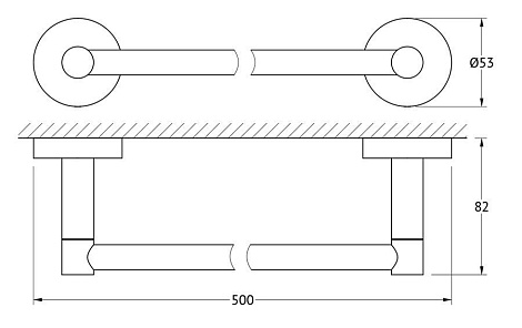 Штанга для полотенца 50 cm ARTWELLE Harmonie HAR 027