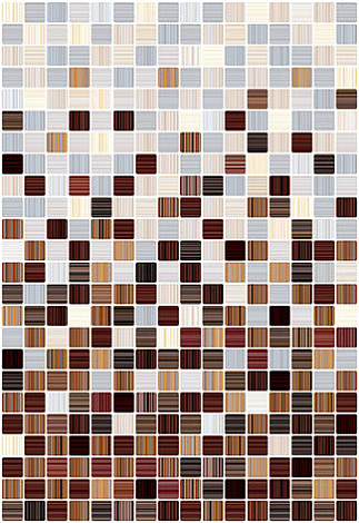 Плитка для стены Керамин Гламур 3с 27.5x40, коричневый