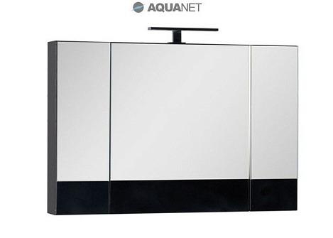 Шкаф-зеркало Aquanet Нота 100 (168879) черное