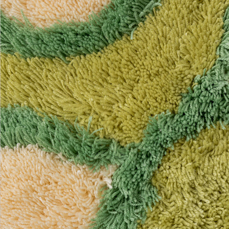 Коврик для ванной комнаты IDDIS Curved Lines Green 402A580I12