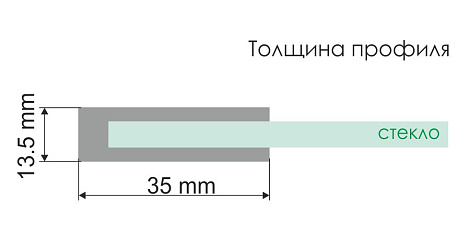 Шторка для ванны WasserKRAFT Leine 35P02-110W WHITE Fixed