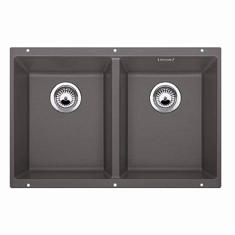 Кухонная мойка Blanco SUBLINE 350/350-U SILGRANIT PuraDur 523575, темная скала