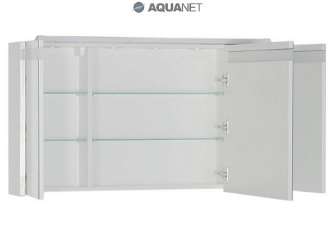 Шкаф-зеркало Aquanet Лайн 120 (164935) белое