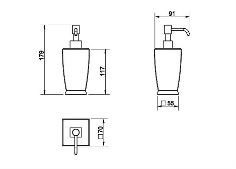 Дозатор настольный Gessi Mimi 33238.031